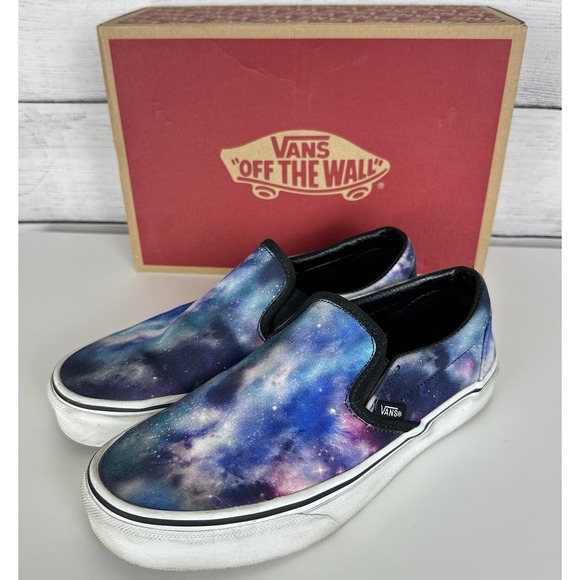 VANS Slip-On Half Moon Marble Galaxy Sneaker Men 6.5 Unisex Women 8 Skate 721356 - Picture 1 of 9